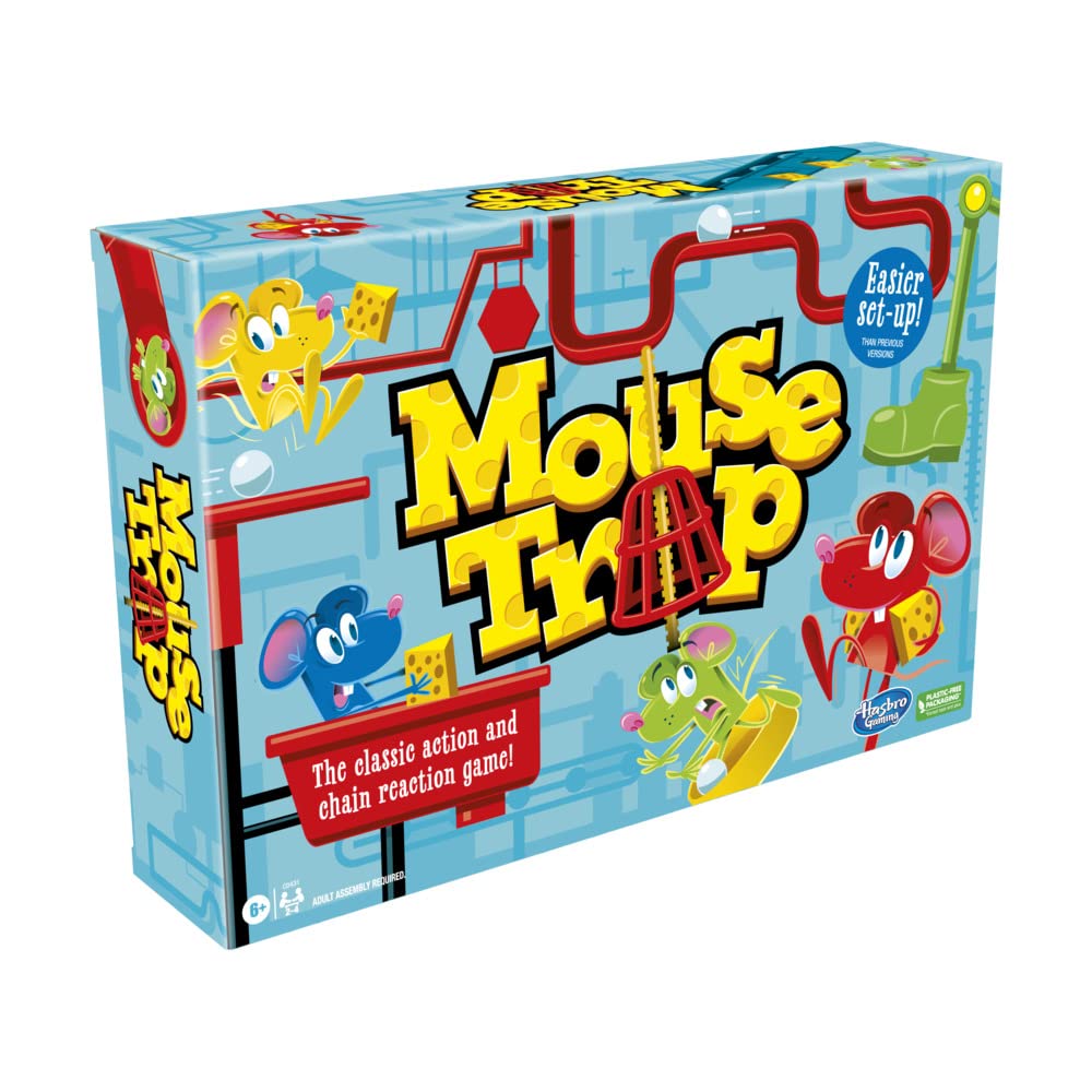 Hasbro Gaming Mouse Trap Board Game for Kids 6+ | Classic Family Fun & Easier Setup