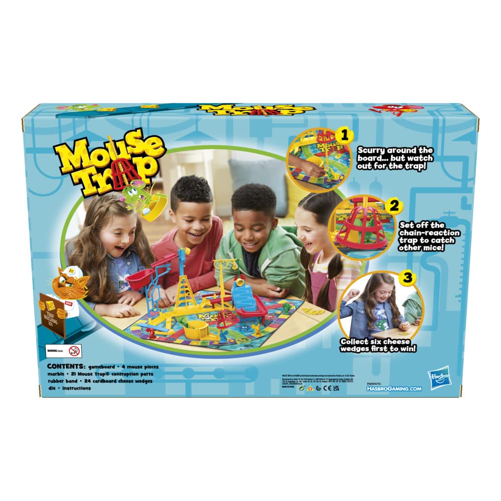 Hasbro Gaming Mouse Trap Board Game for Kids 6+ | Classic Family Fun & Easier Setup