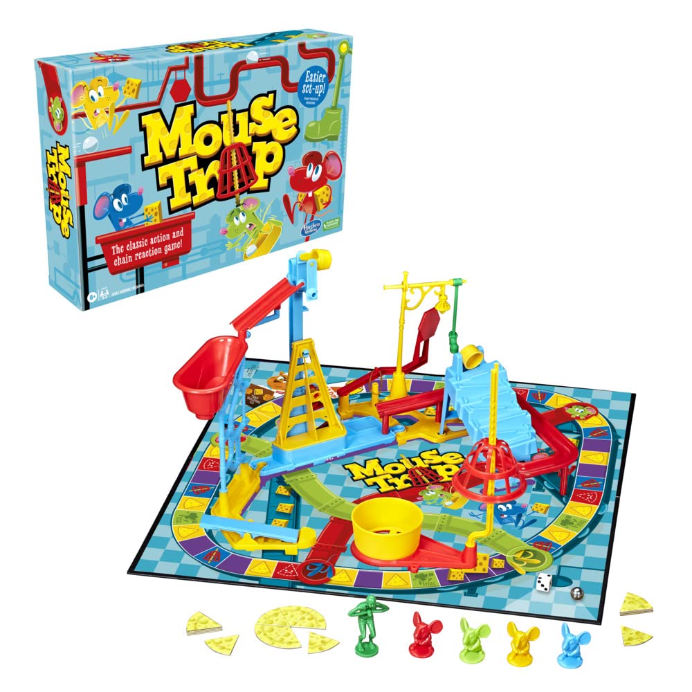 Hasbro Gaming Mouse Trap Board Game for Kids 6+ | Classic Family Fun & Easier Setup