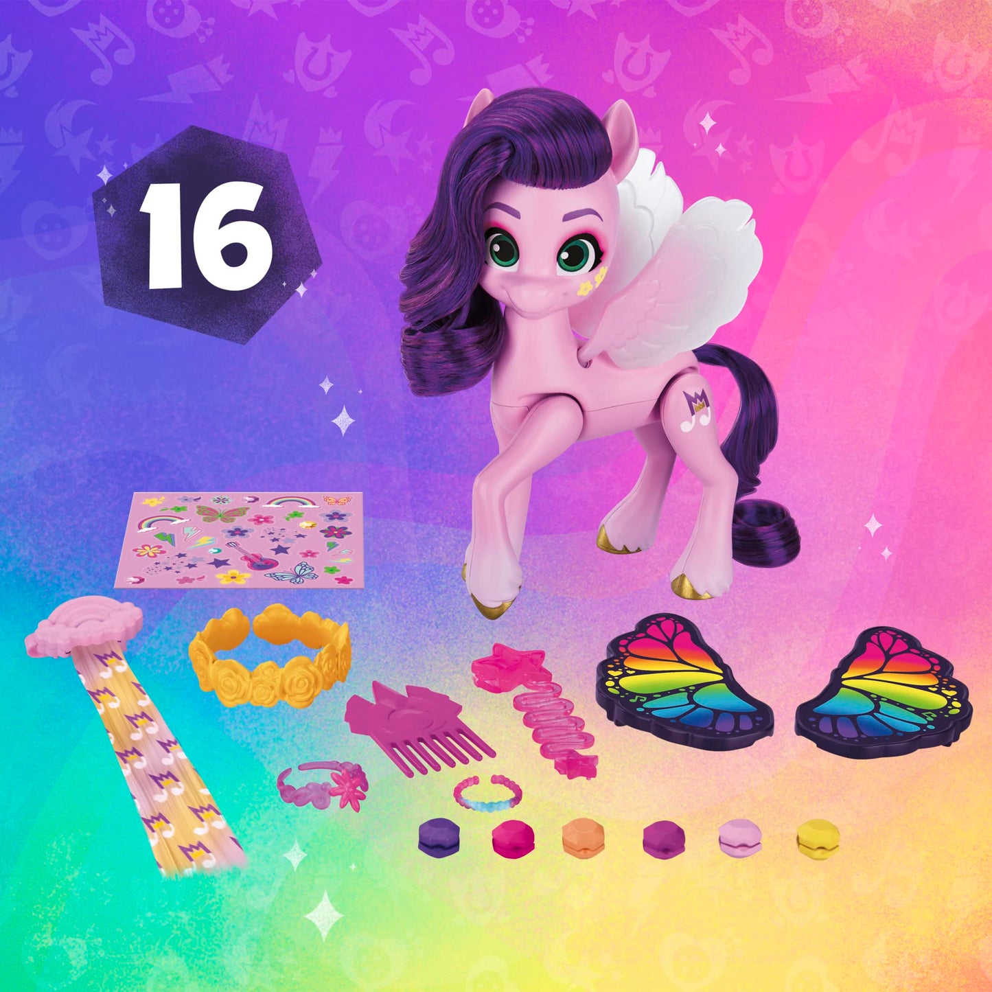 Hasbro My Little Pony Princess Pipp Petals Style of the Day – 5-Inch Hair Styling Doll