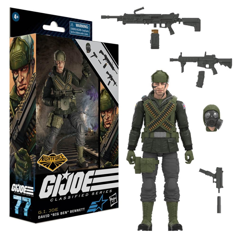 Hasbro F7737 6-Inch G.I. Joe Classified Nightforce David Bennett Action Figure