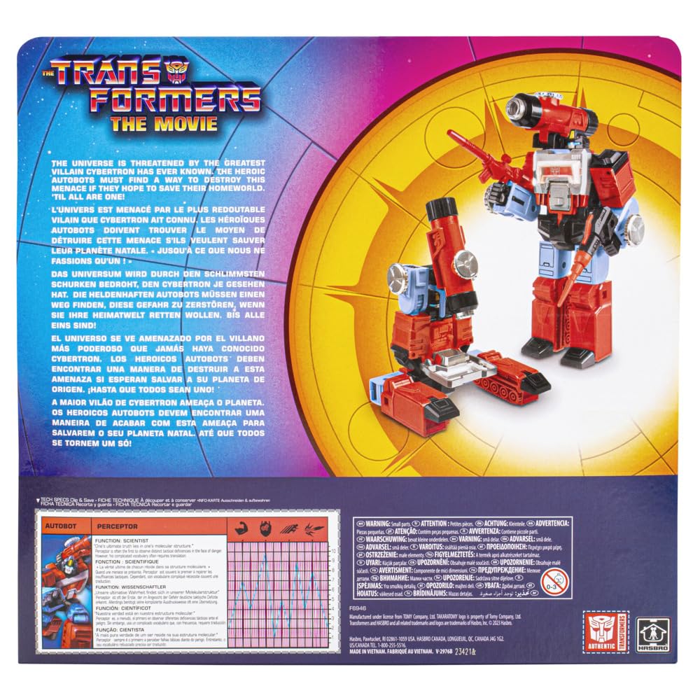 Hasbro F6946 Transformers Retro Perceptor Action Figure | G1 Movie Deco