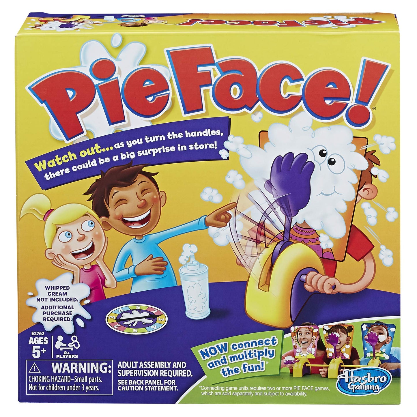 Hasbro Pie Face Game – Fun Family Party Game with Chain Reaction Mode