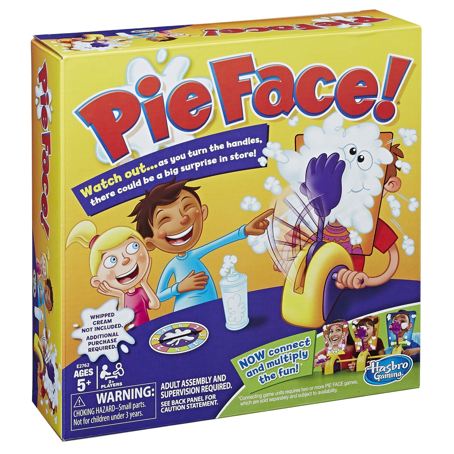 Hasbro Pie Face Game – Fun Family Party Game with Chain Reaction Mode