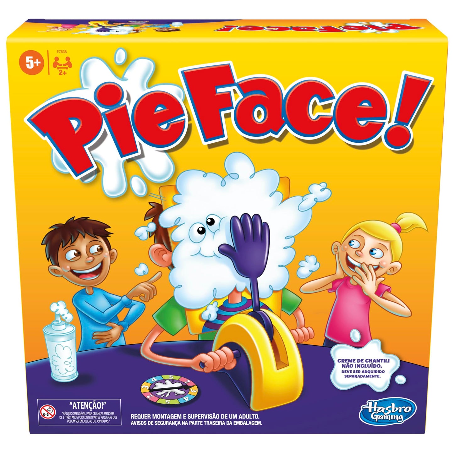 Hasbro Gaming Pie Face Game | Whipped Cream Family Fun for Kids 5+ | 2+ Players