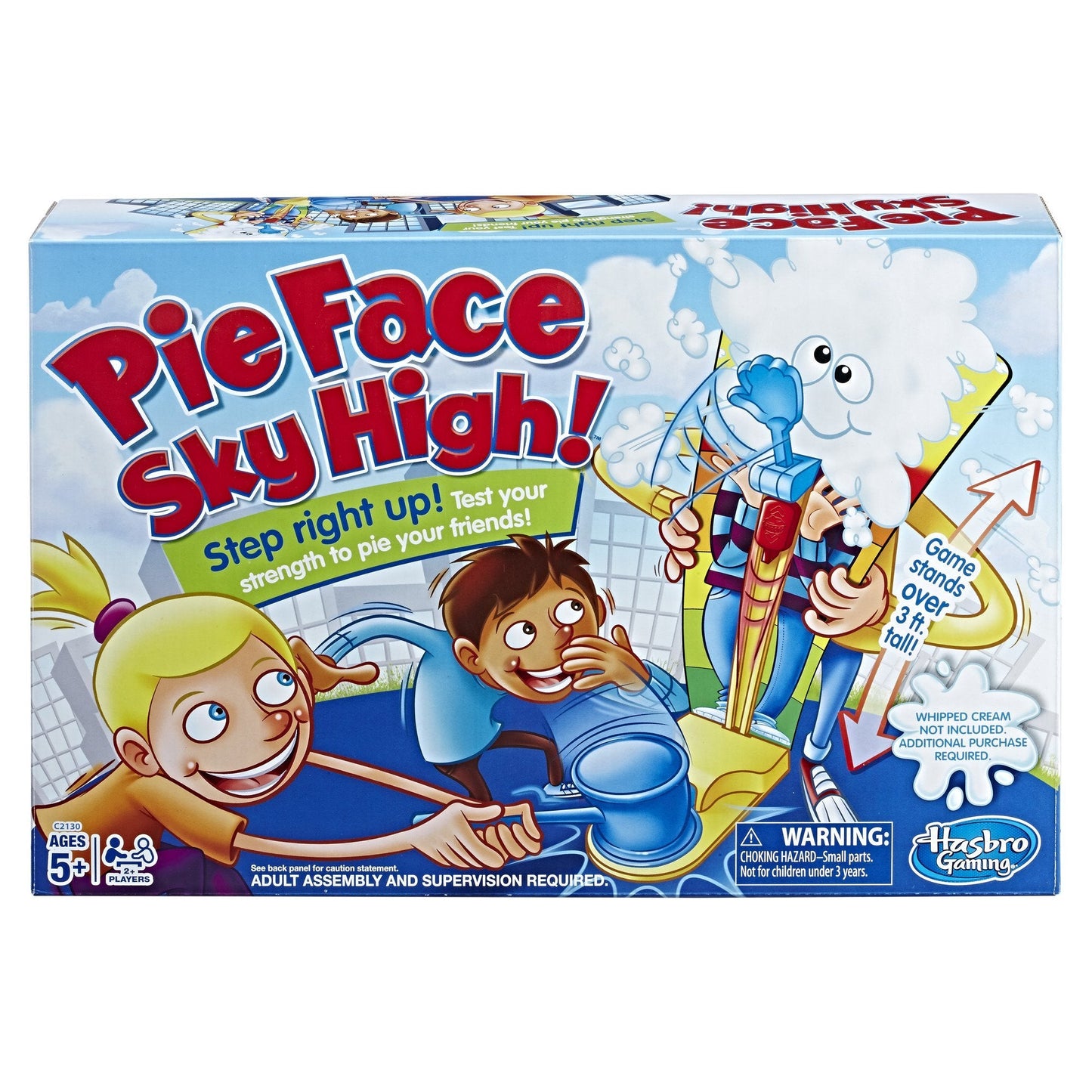 Hasbro Gaming Pie Face Sky High Game – Carnival‑Style Fun, Stands 3 Feet Tall, For Ages 5+