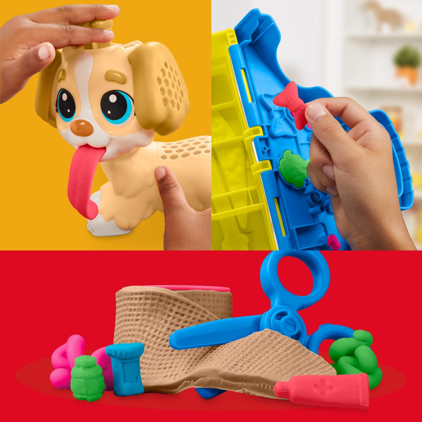 Hasbro Play-Doh Care 'n Carry Vet Playset — 3+ yrs, 5 Colors, 10 Tools