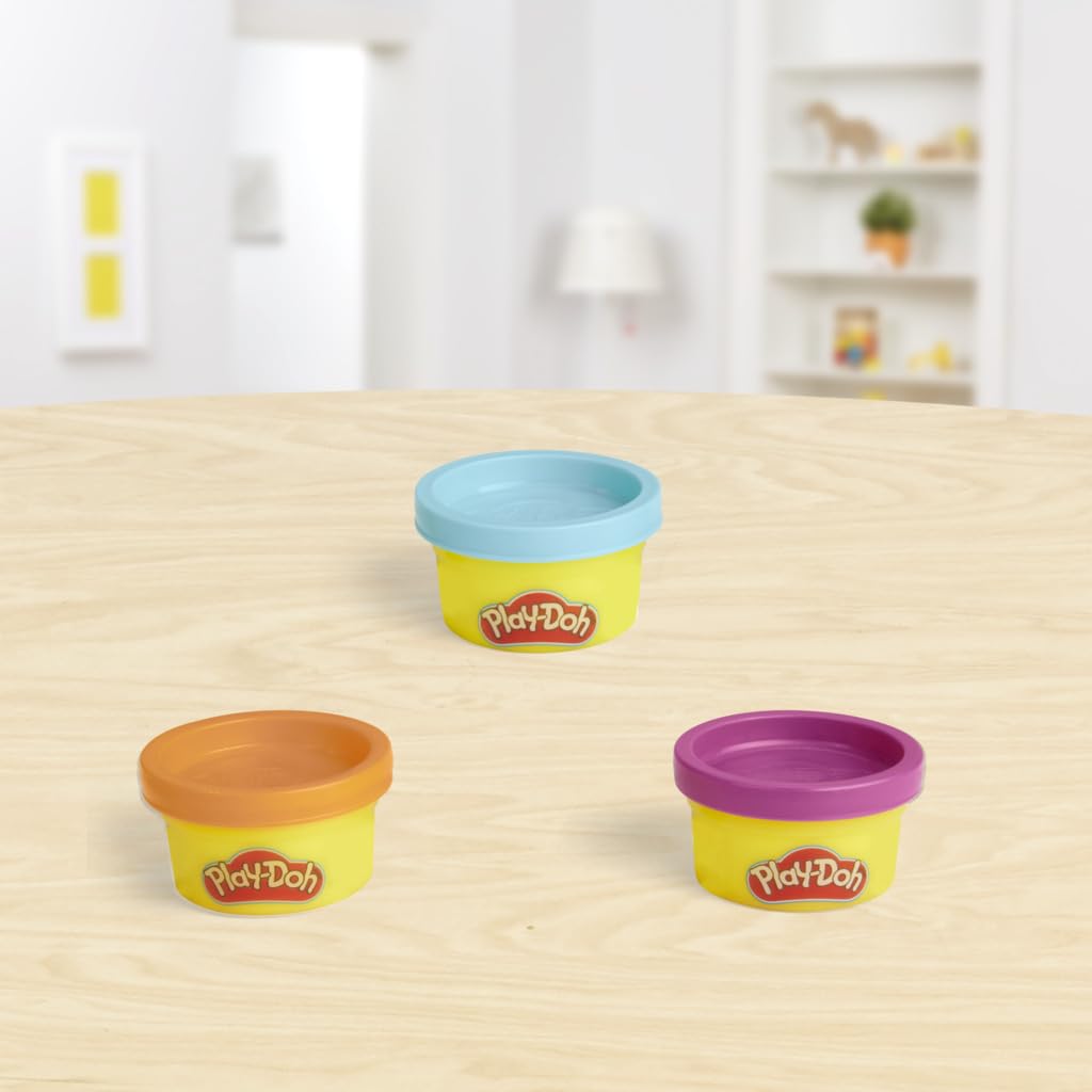 Play-Doh Fundamentals: 10 Number Stampers, 3 Shape Molds, 6 Colors – Hasbro