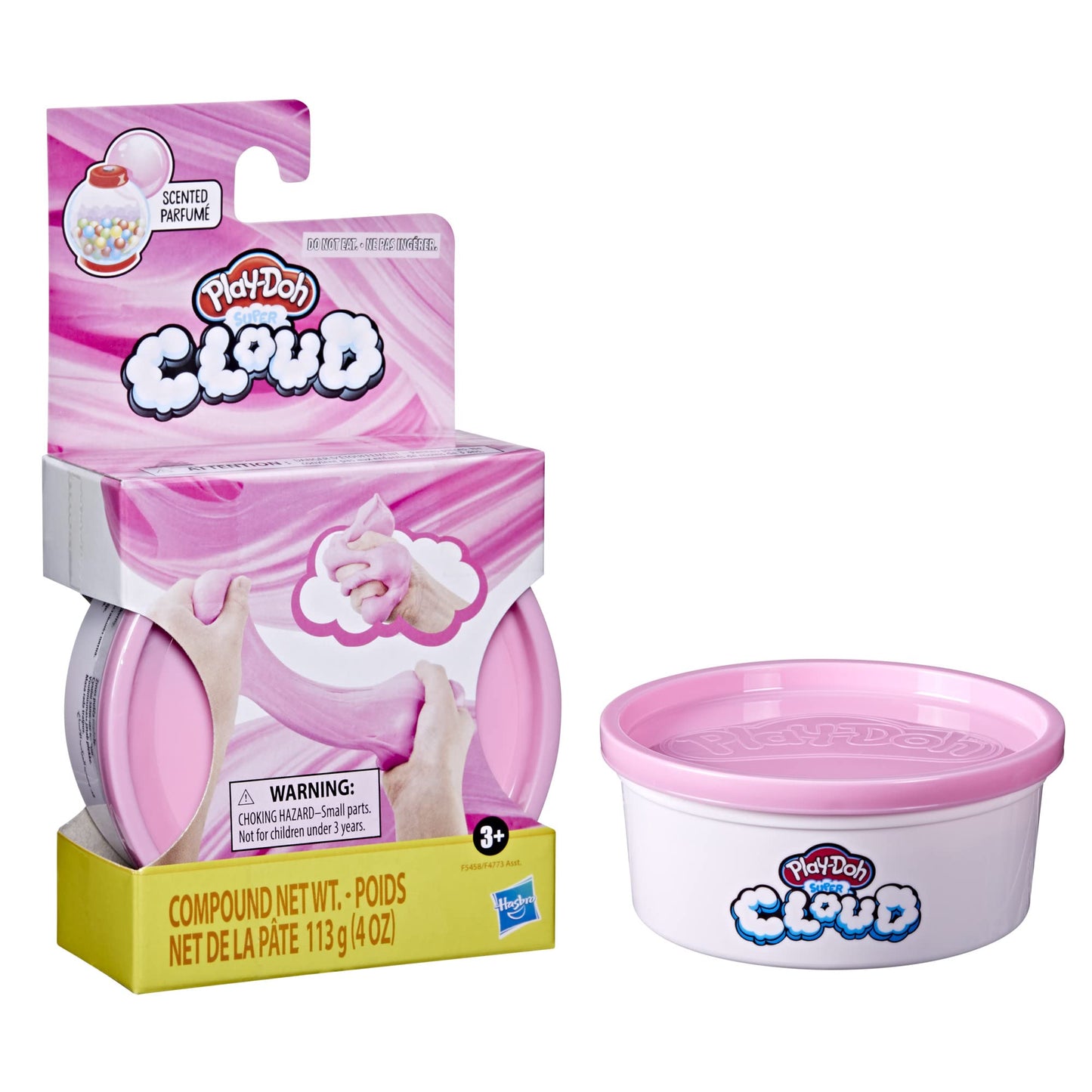 Hasbro Play-Doh Super Cloud Pink – Bubblegum-Scented Sensory Dough for Kids 3+