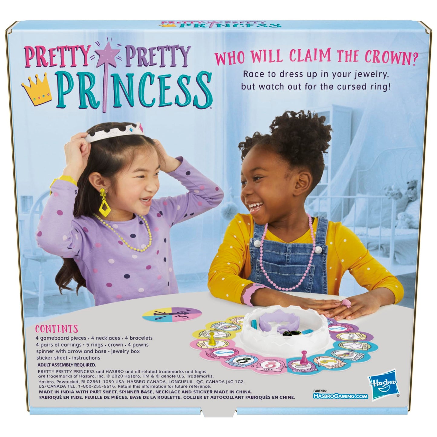 Pretty Pretty Princess Board Game – Classic Jewelry Dress-Up for Kids | Hasbro