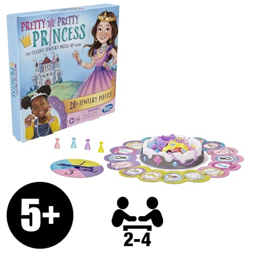 Pretty Pretty Princess Board Game – Classic Jewelry Dress-Up for Kids | Hasbro