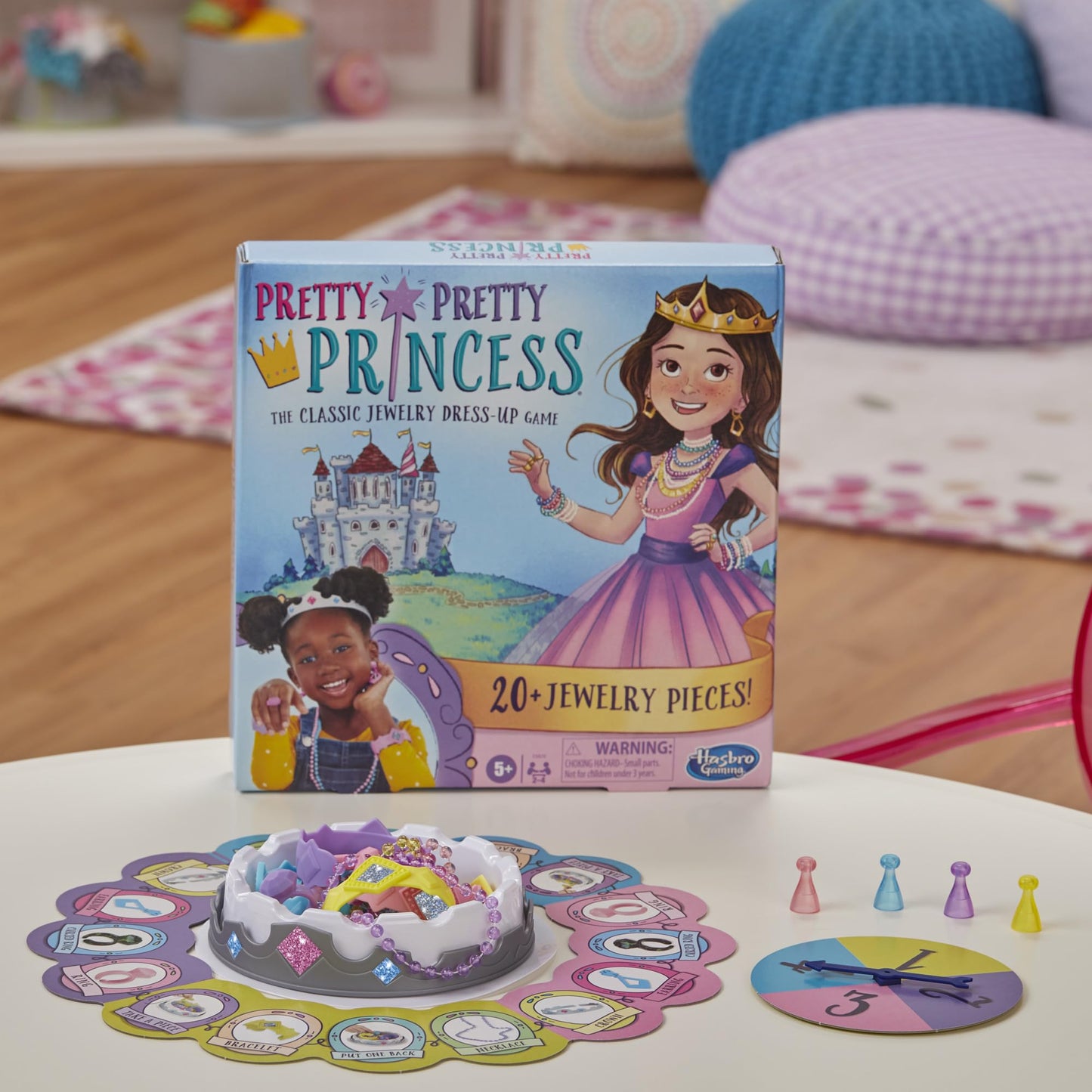 Pretty Pretty Princess Board Game – Classic Jewelry Dress-Up for Kids | Hasbro