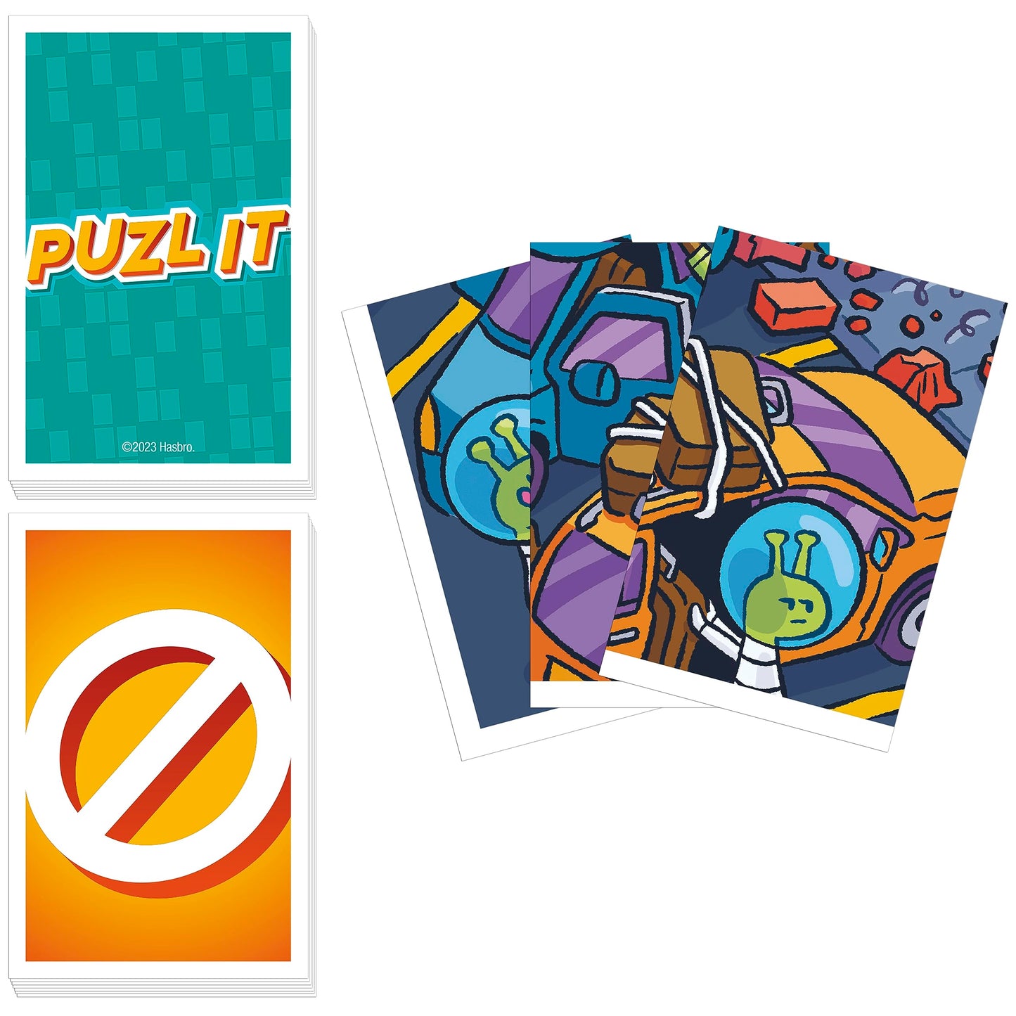 Hasbro Gaming Puzl It Game – Competitive Puzzle Card Game for Kids & Family (2–6 Players)