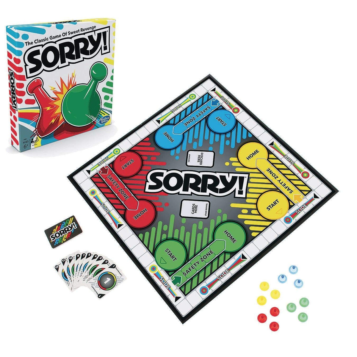 Hasbro Sorry! A5065 Board Game – Classic Family Fun | Free Shipping