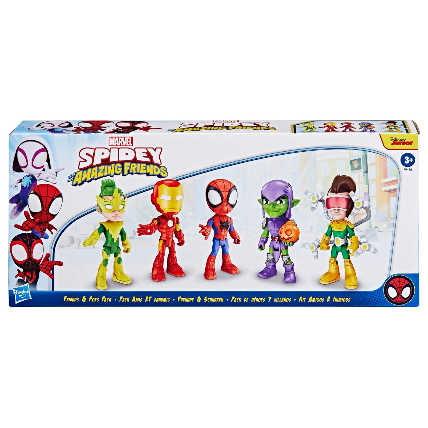 Hasbro Spidey and His Amazing Friends Friends & Foes Pack – 5 Action Figures, 4-Inch
