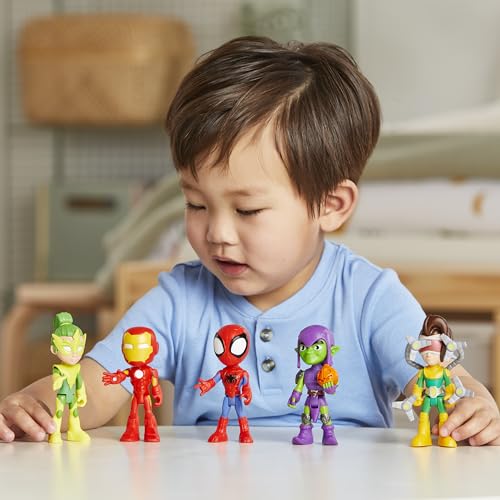 Hasbro Spidey and His Amazing Friends Friends & Foes Pack – 5 Action Figures, 4-Inch