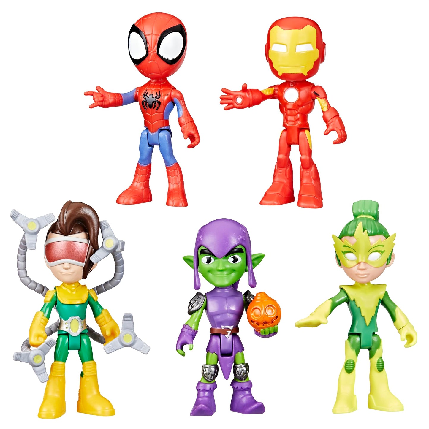 Hasbro Spidey and His Amazing Friends Friends & Foes Pack – 5 Action Figures, 4-Inch