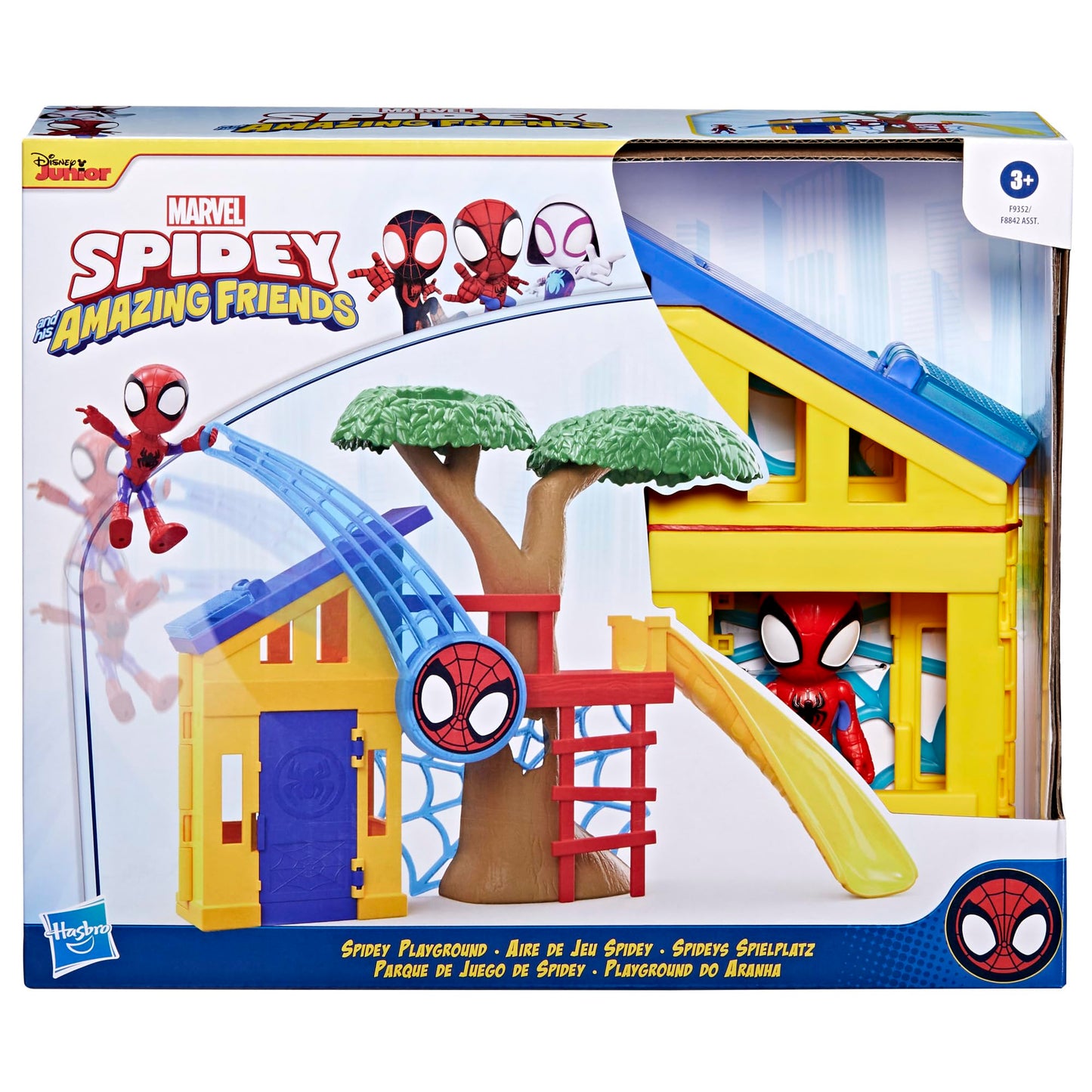 Hasbro Spidey Playground Playset — 4-Inch Spider-Man Figure | Kids 3+