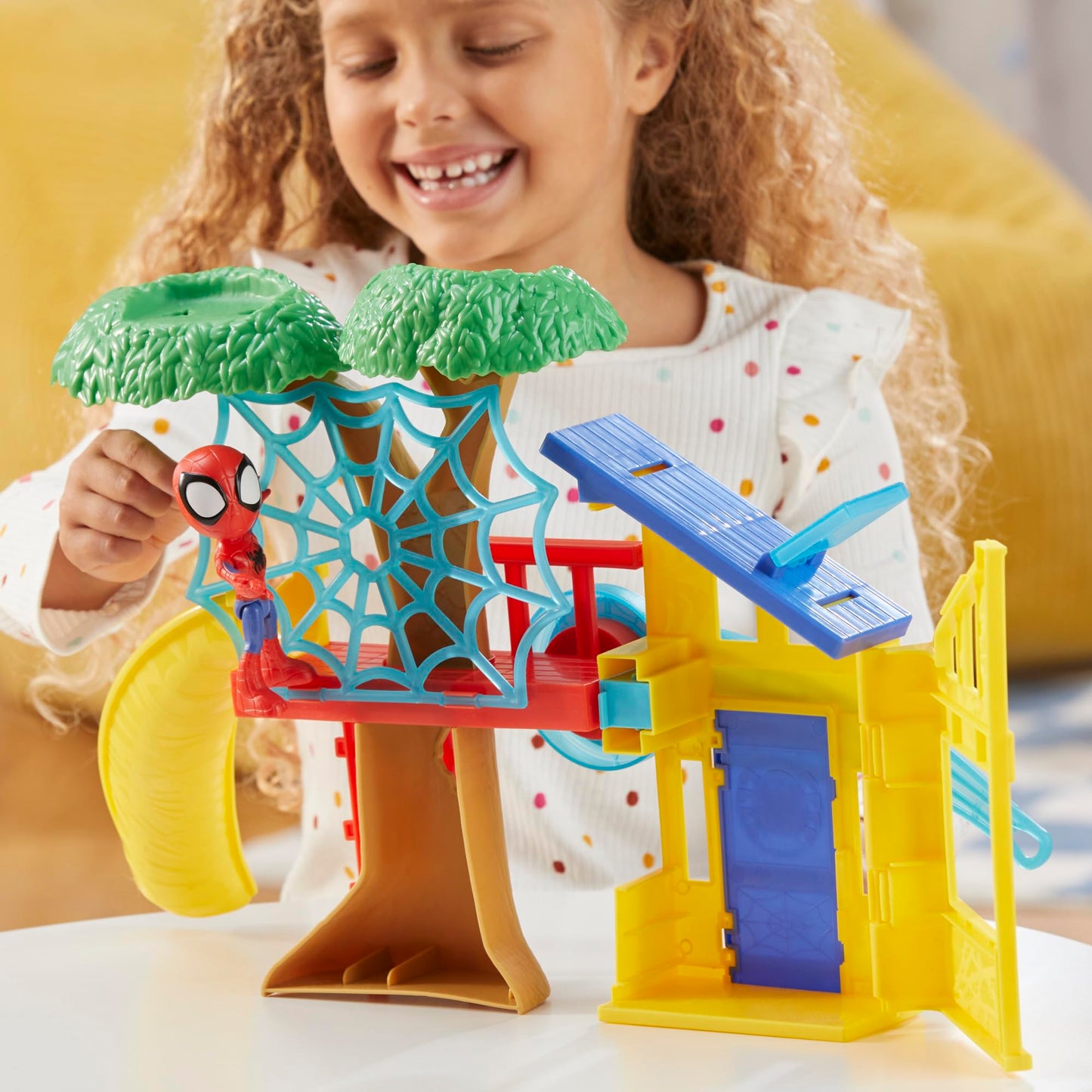 Hasbro Spidey Playground Playset — 4-Inch Spider-Man Figure | Kids 3+