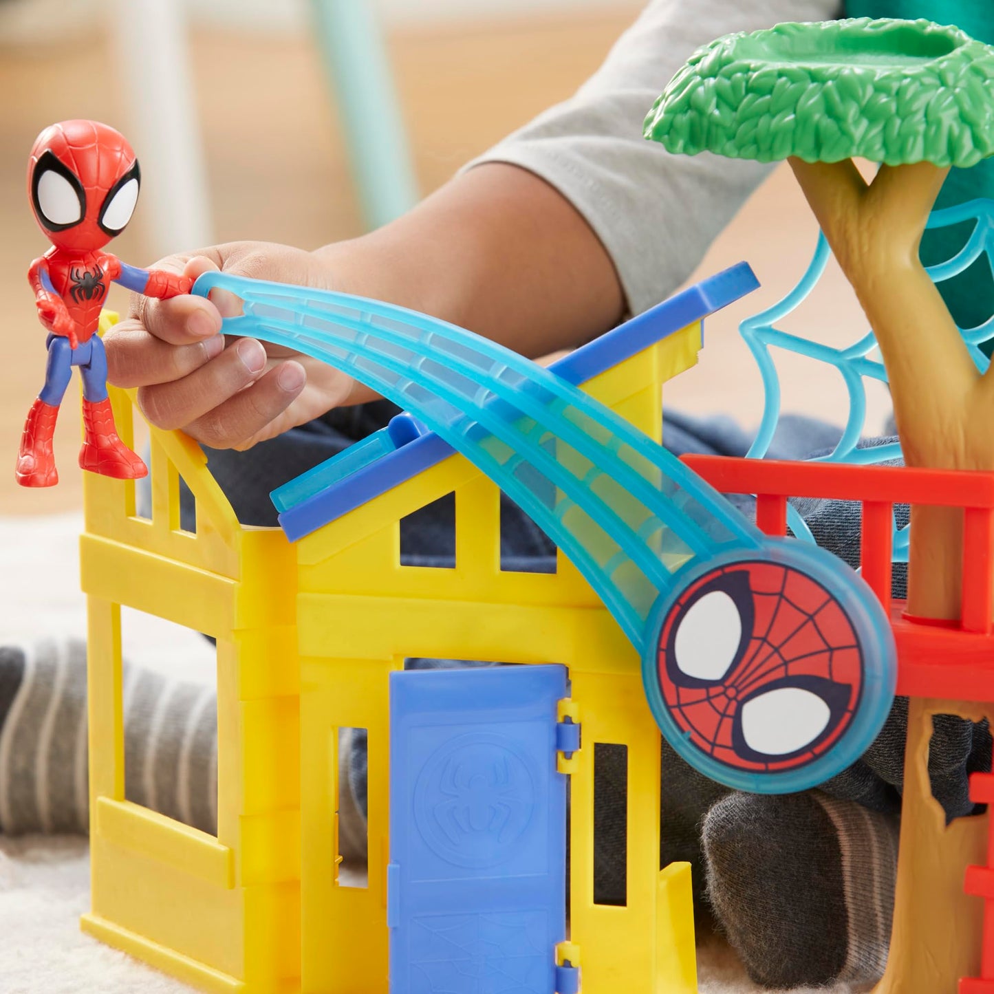 Hasbro Spidey Playground Playset — 4-Inch Spider-Man Figure | Kids 3+