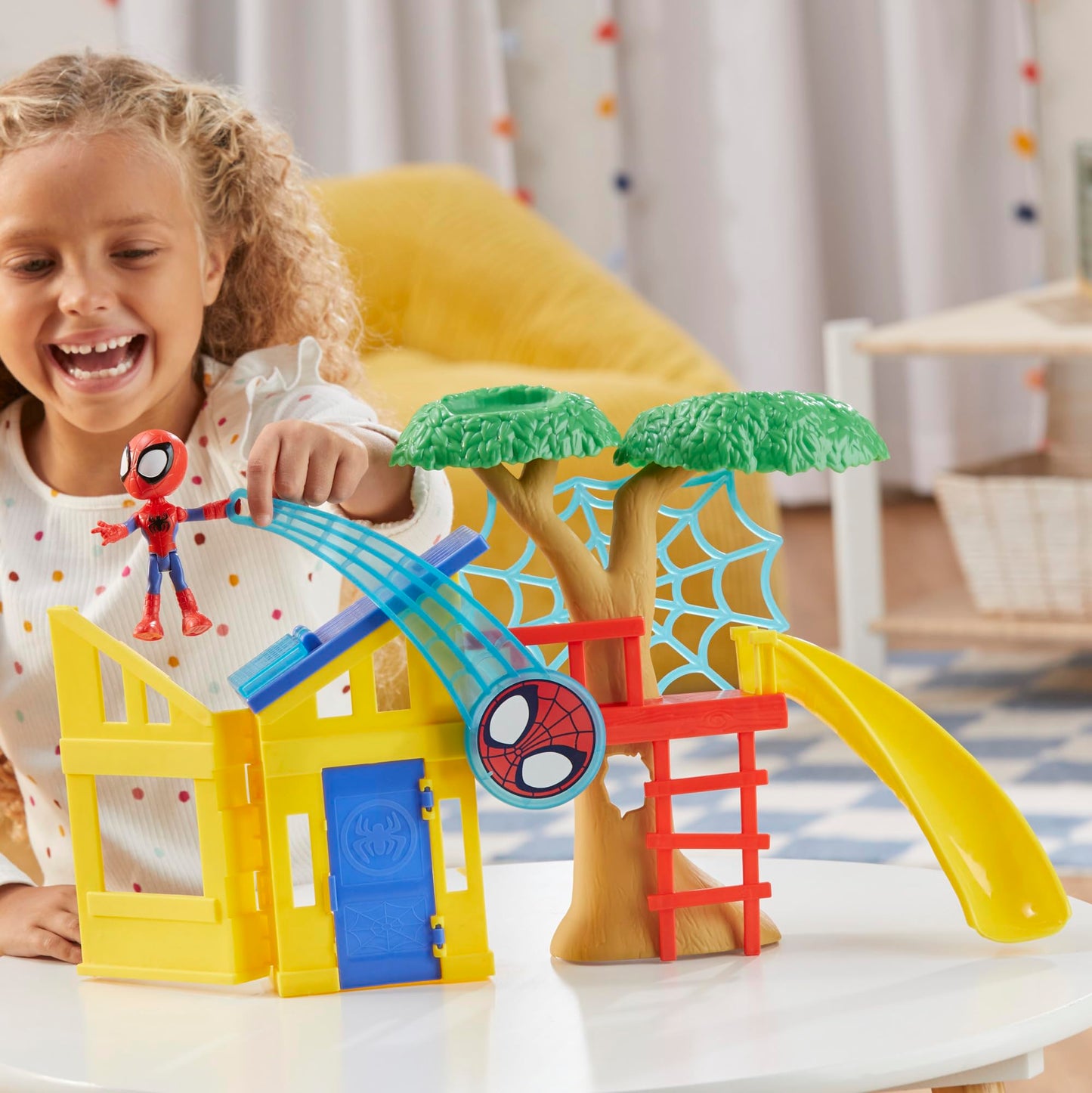 Hasbro Spidey Playground Playset — 4-Inch Spider-Man Figure | Kids 3+