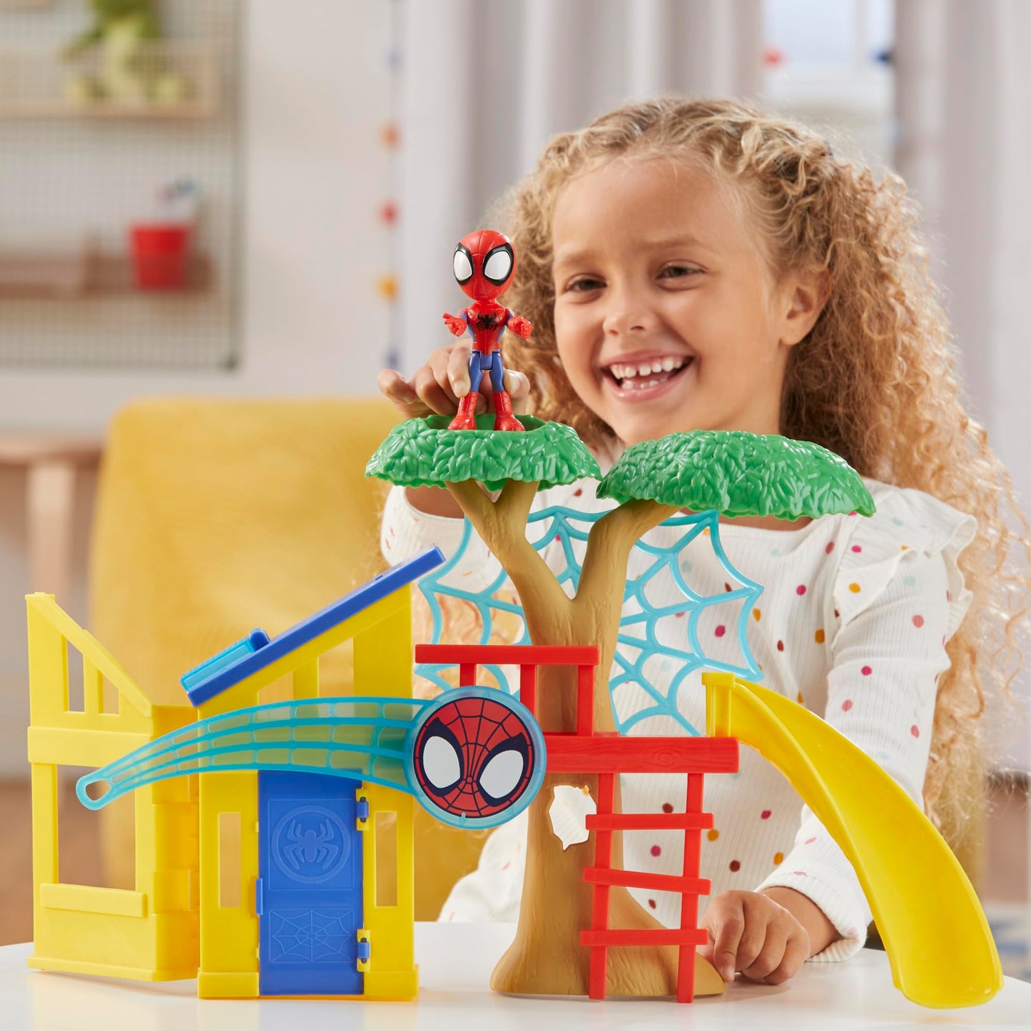 Hasbro Spidey Playground Playset — 4-Inch Spider-Man Figure | Kids 3+