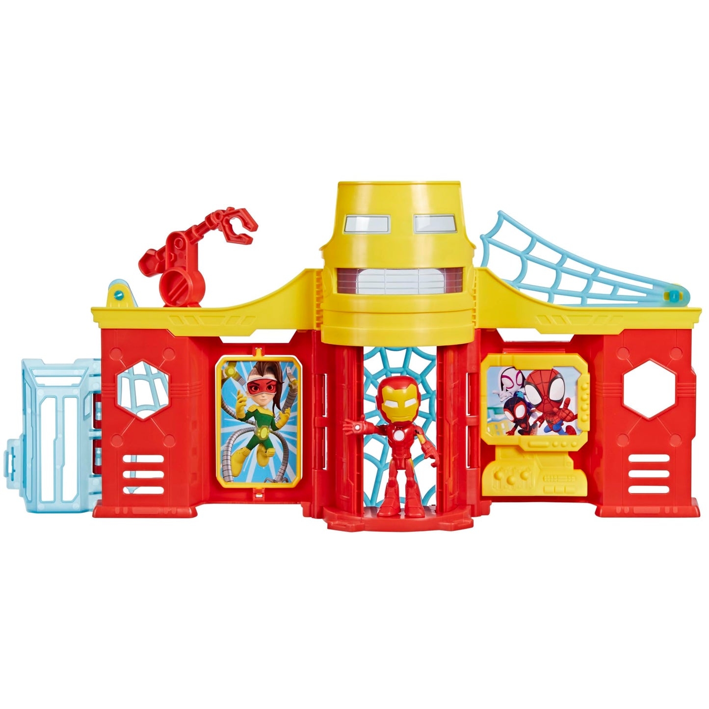 Hasbro Spidey and His Amazing Friends Stark Tower Playset with Iron Man Figure