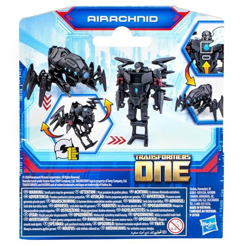 Hasbro Transformers One Cog Changer Airachnid 4-Inch Robot Action Figure – 1-Step Conversion