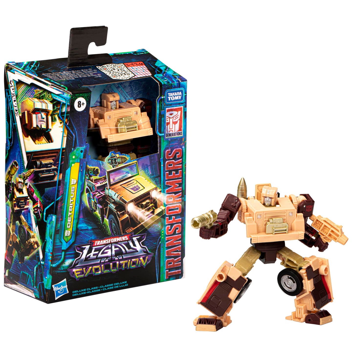 Hasbro Transformers Legacy Evolution Detritus Deluxe Action Figure – 5.5-inch, 8+