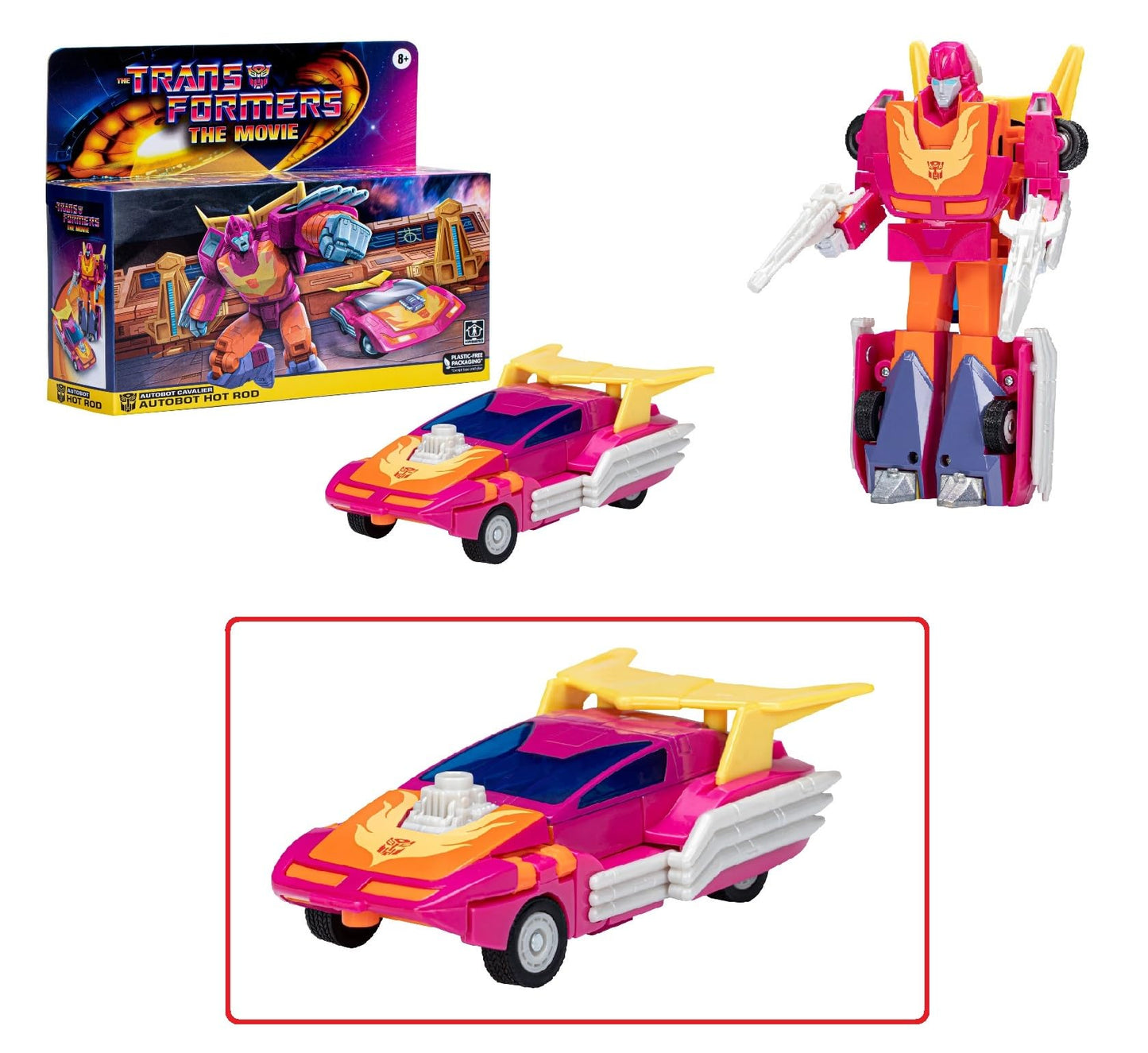 Hasbro Transformers 1986 Movie G1 Retro Reissue Autobot Hot Rod 6.0 Exclusive Action Figure