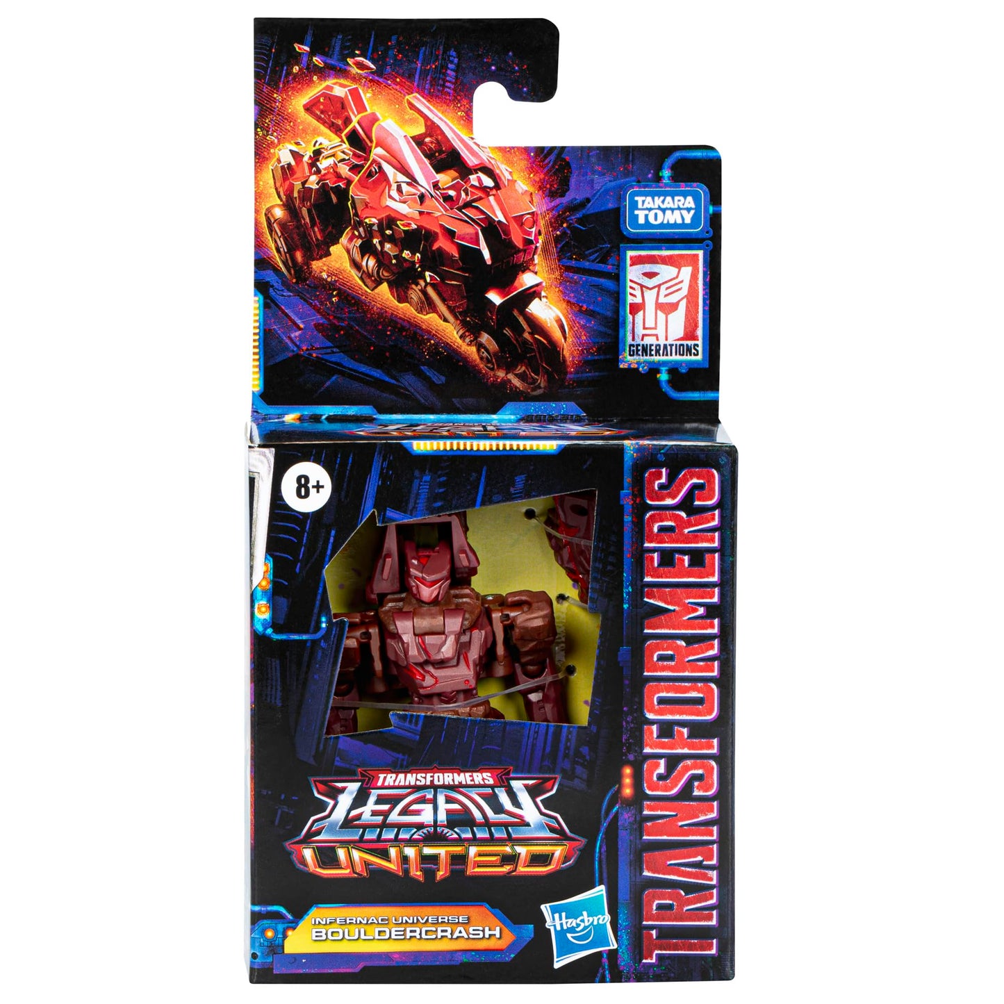 Transformers Legacy United Core Class Infernac Bouldercrash – 3.5-Inch Armorizer Figure | Hasbro