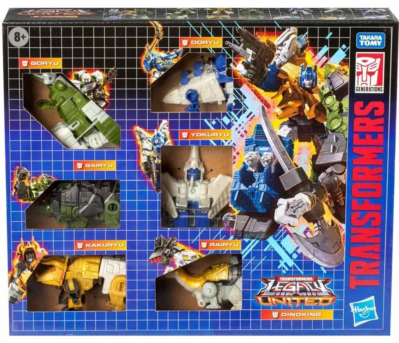 Hasbro Transformers Legacy United Dinoking Multipack - 6 Core Class Figures