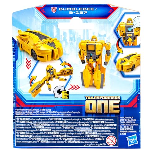 Hasbro Transformers One Cog Changer Bumblebee (B-127) 4-Inch Robot Figure | 2-in-1 Conversion Toy