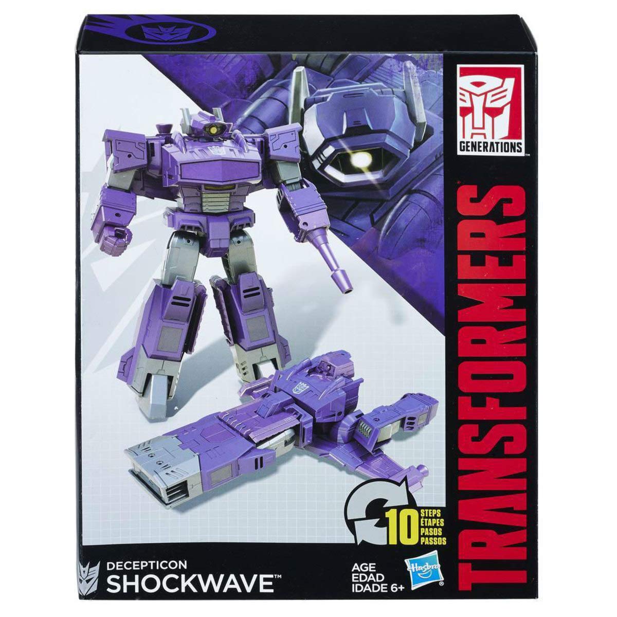 Hasbro Transformers Generations Exclusive Cyber Battalion Class Shockwave – 10-Step Figure