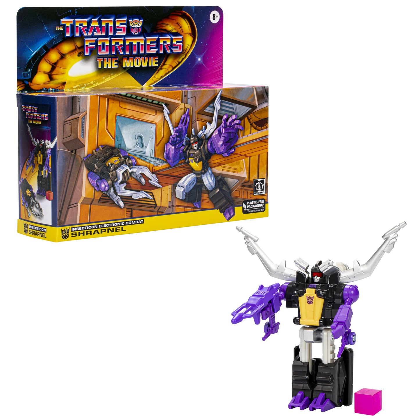 Hasbro Transformers Retro Shrapnel Converting Action Figure – G1 The Movie Edition