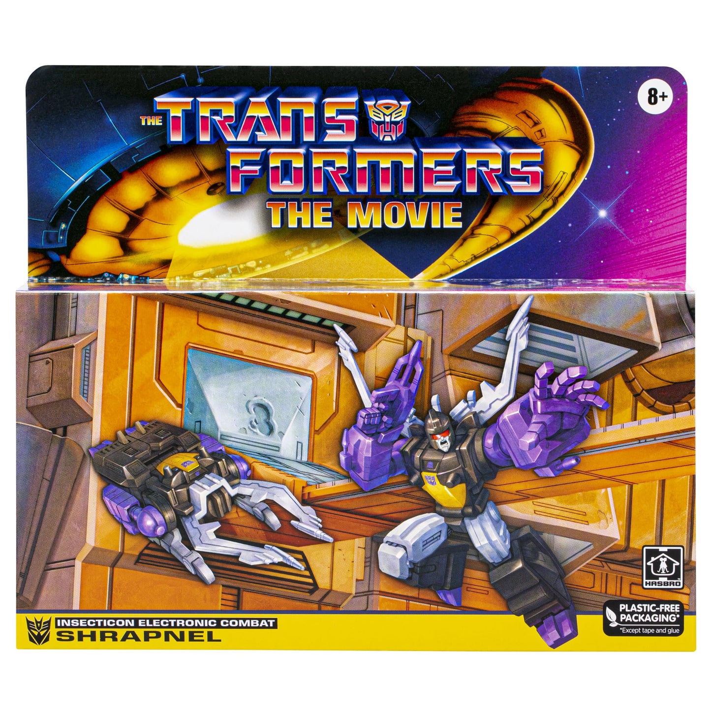 Hasbro Transformers Retro Shrapnel Converting Action Figure – G1 The Movie Edition