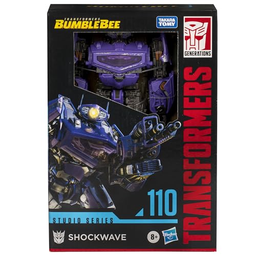 Hasbro Transformers Studio Series Voyager Shockwave Figure – Bumblebee 110, 6.5-Inch