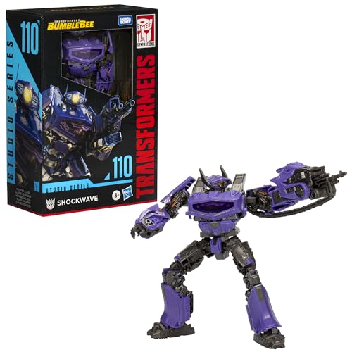 Hasbro Transformers Studio Series Voyager Shockwave Figure – Bumblebee 110, 6.5-Inch
