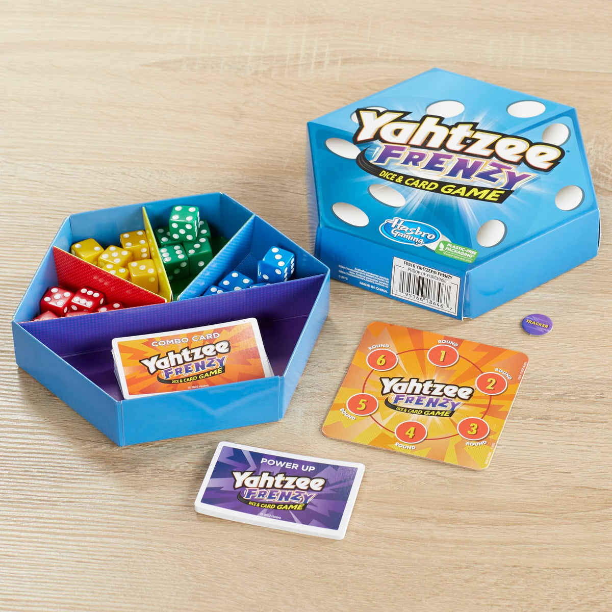 Hasbro Gaming Yahtzee Frenzy Dice & Card Game – Fast-Paced Family Party for 2–4 Players, Ages 8+