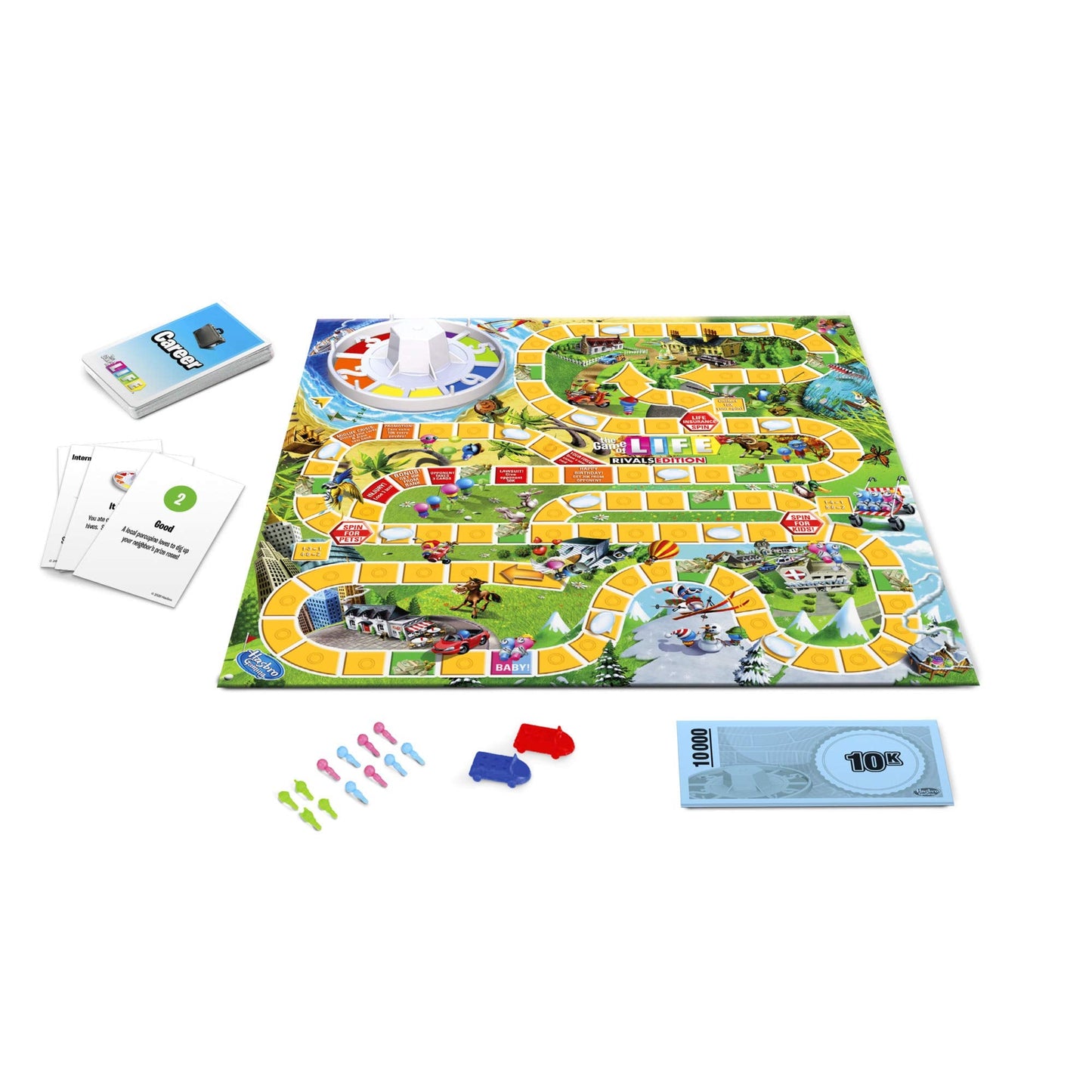 Hasbro Gaming The Game of Life Rivals Edition – Two-Player Board Game (Ages 8+)