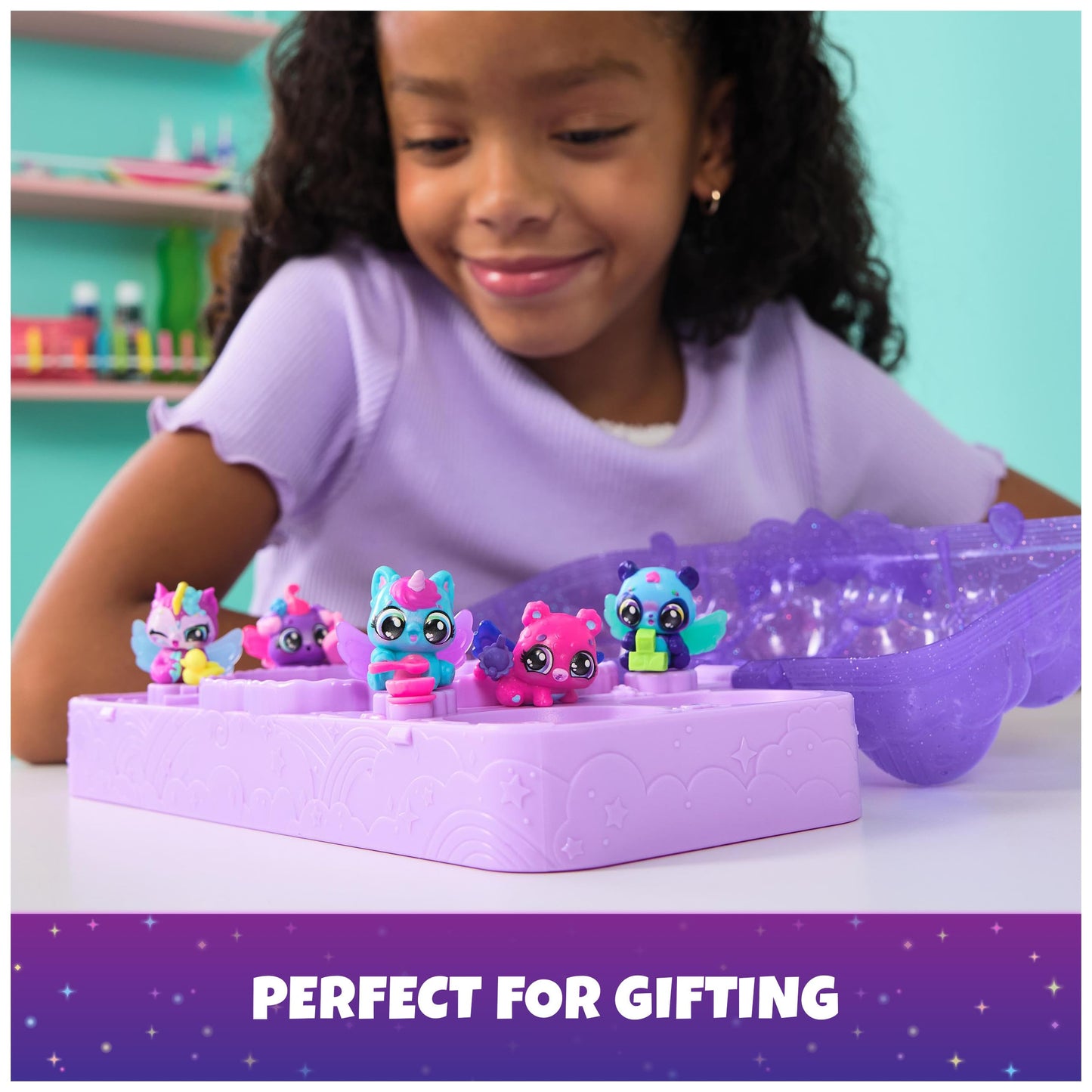 Hatchimals Alive Neon Rainbow Carton – 5 Neon Hatchimals & 11 Accessories