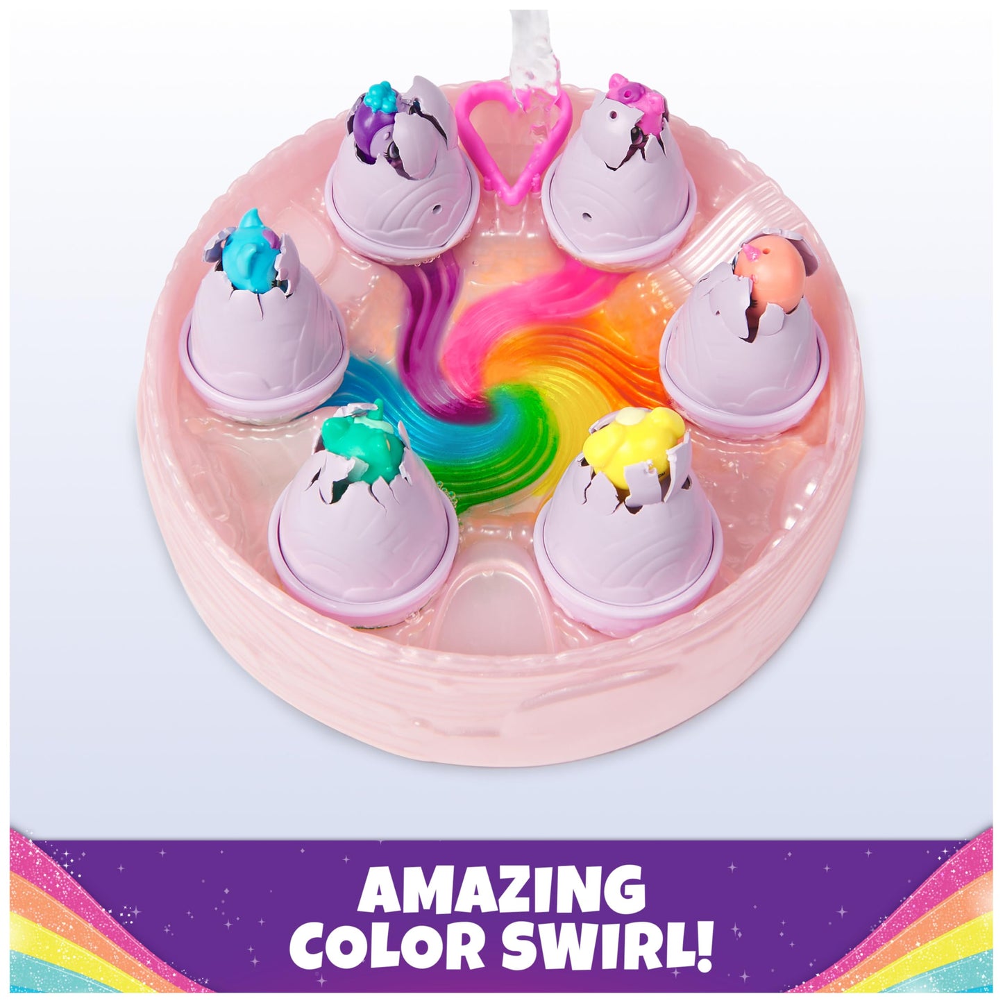 Hatchimals Alive Rainbow Hatchery: 6 Mini Figures & Color Reveal Eggs | Kids Toys 3+
