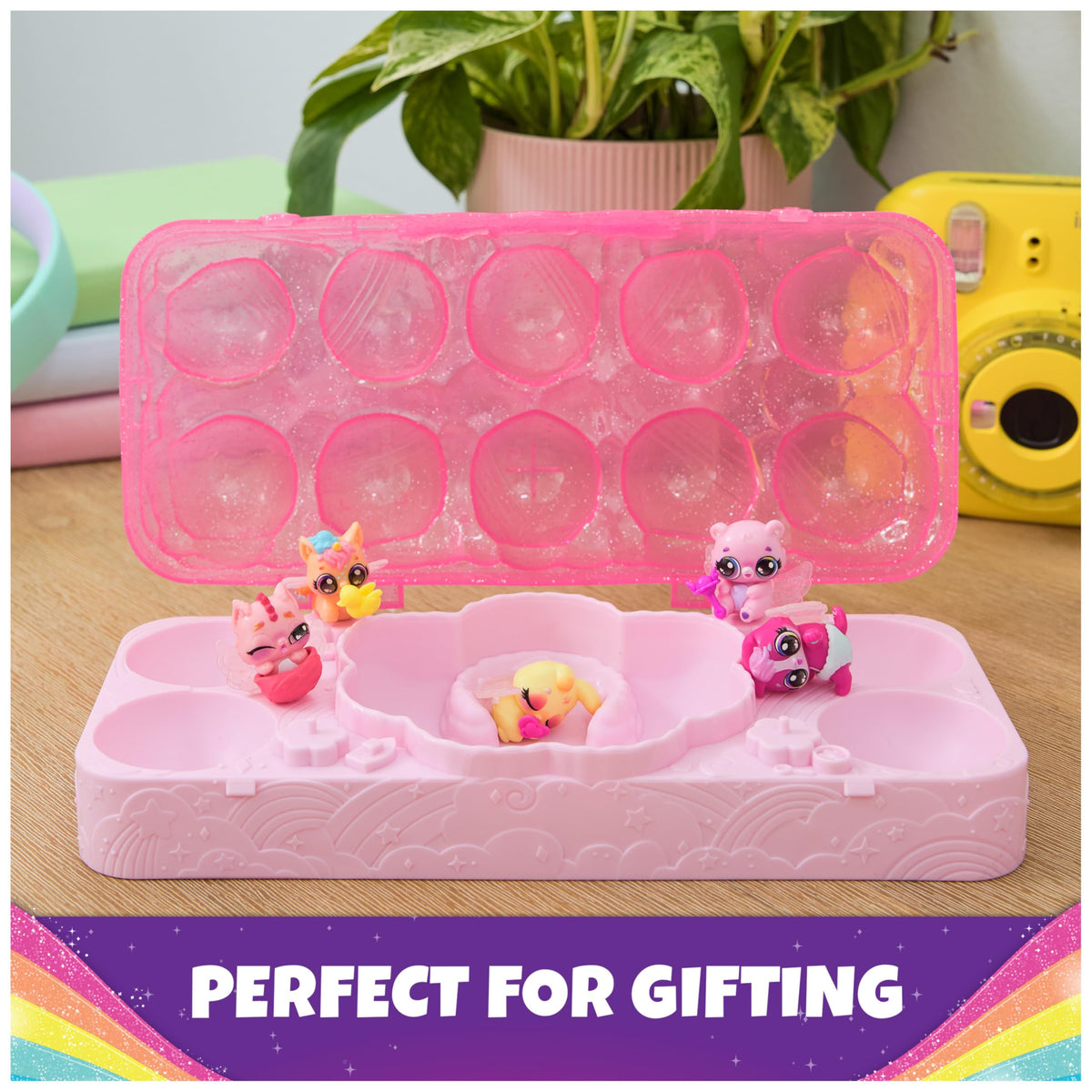Hatchimals Alive Rainbow Splash Carton: 5 Color Reveal Eggs, 10 Accessories & Mini Figures