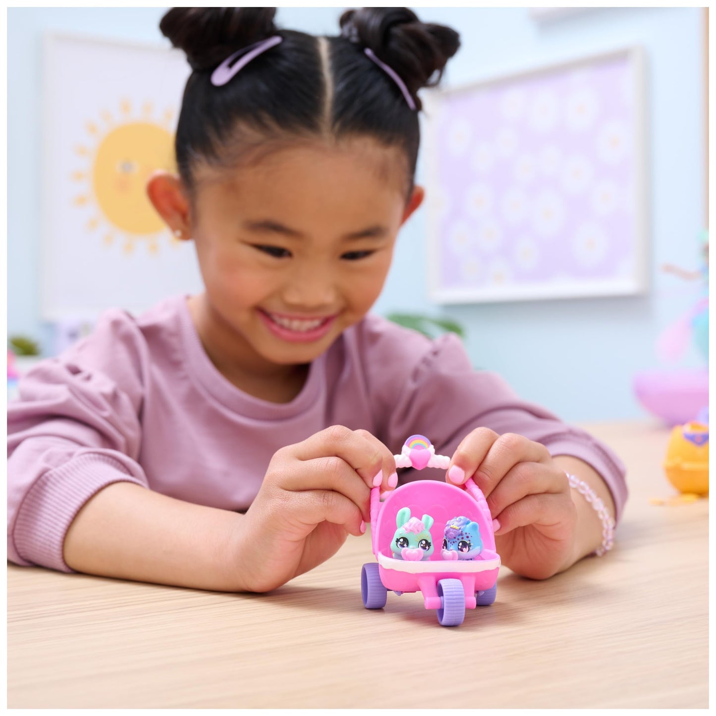 Hatchimals Alive Hatch N’ Stroll Playset – Self-Hatching Eggs, Stroller & 2 Mini Figures