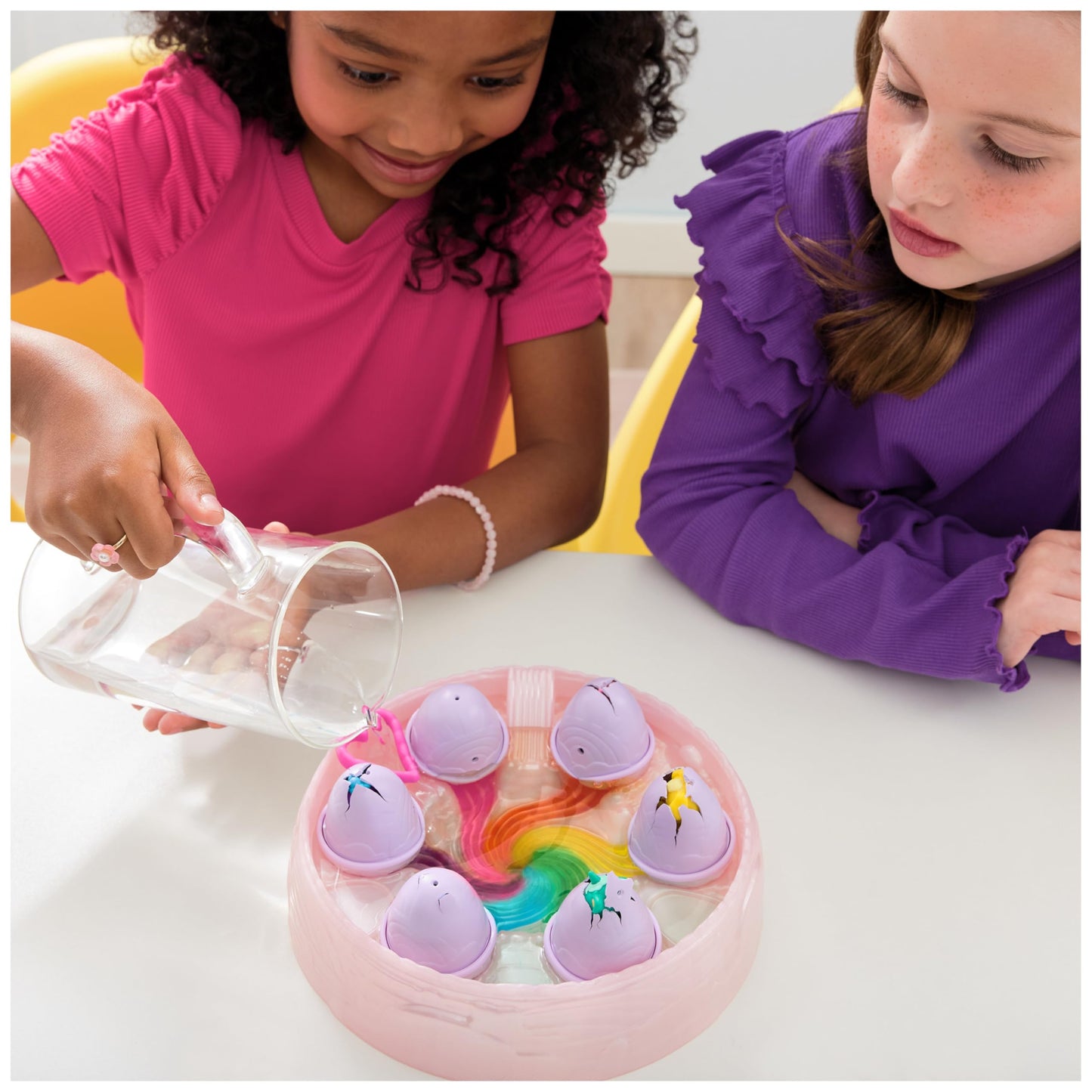 Hatchimals Alive Rainbow Hatchery: 6 Mini Figures & Color Reveal Eggs | Kids Toys 3+