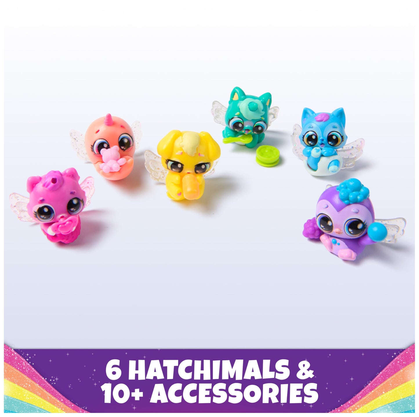 Hatchimals Alive Rainbow Hatchery: 6 Mini Figures & Color Reveal Eggs | Kids Toys 3+