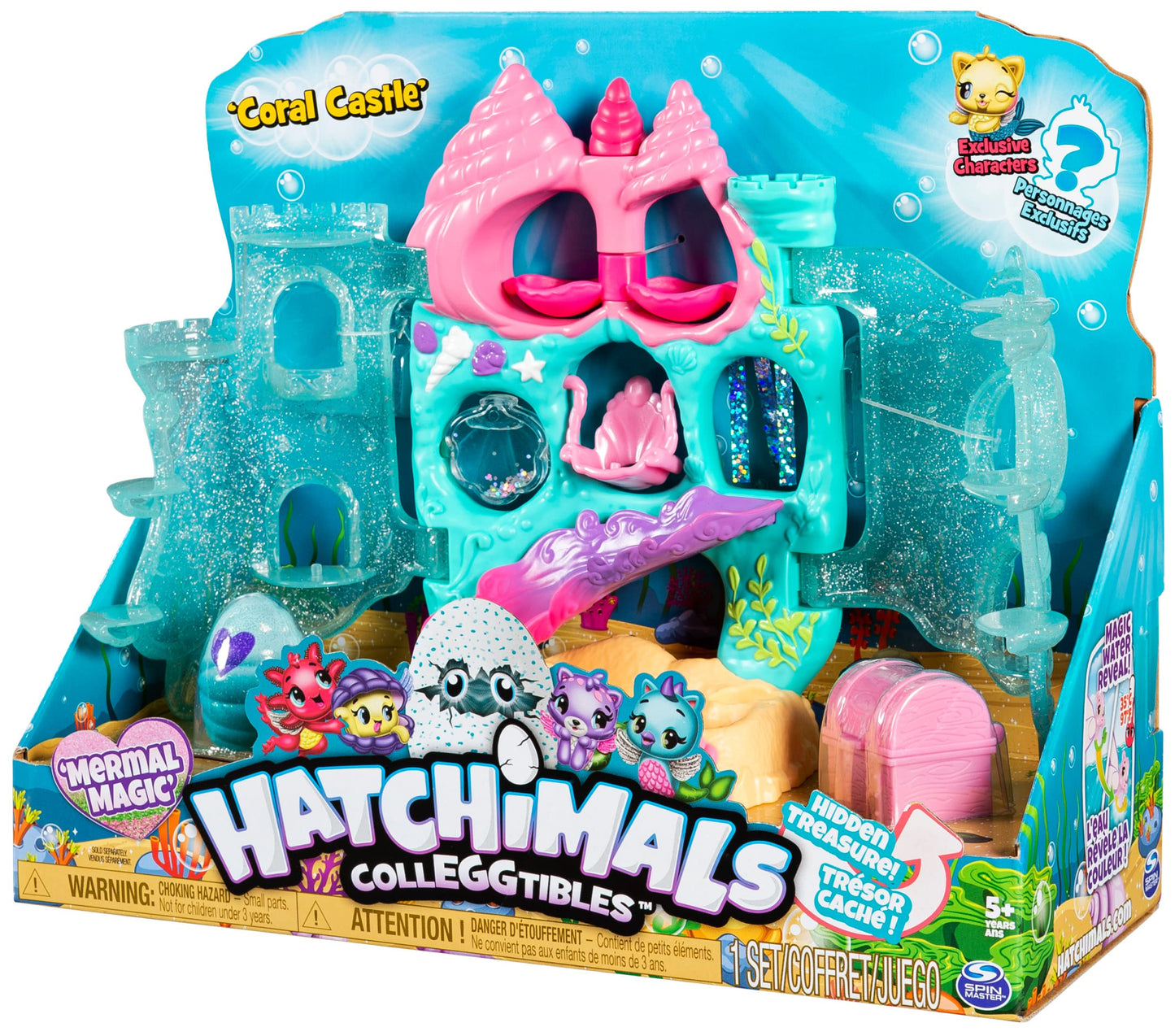 Hatchimals Coral Castle Playset with Exclusive Mermal | CollEGGtibles, 5+