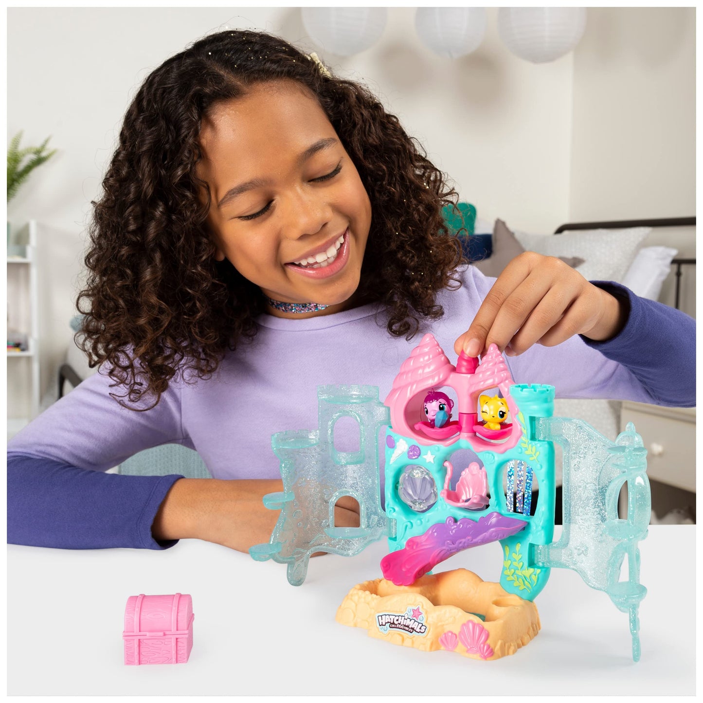 Hatchimals Coral Castle Playset with Exclusive Mermal | CollEGGtibles, 5+