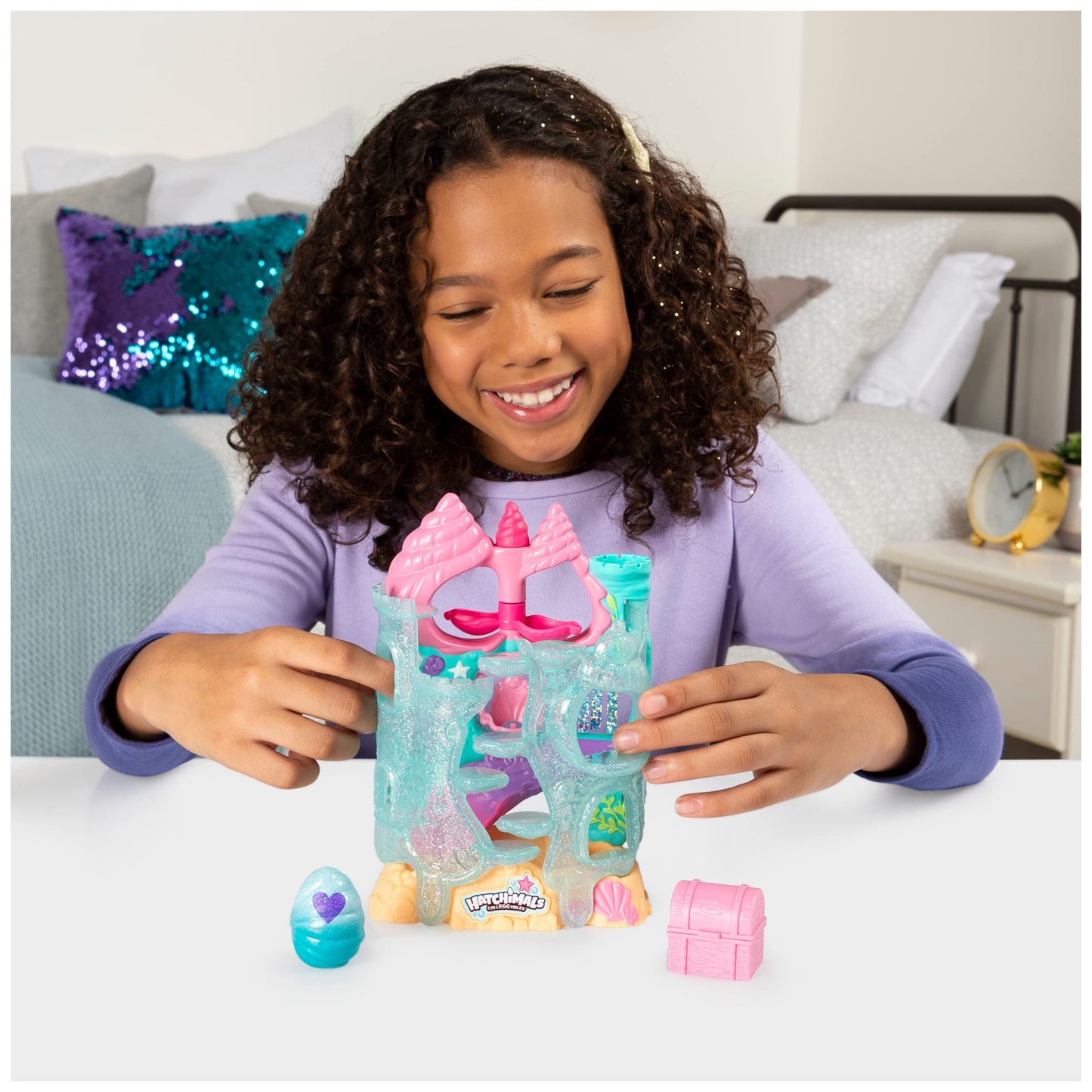 Hatchimals Coral Castle Playset with Exclusive Mermal | CollEGGtibles, 5+