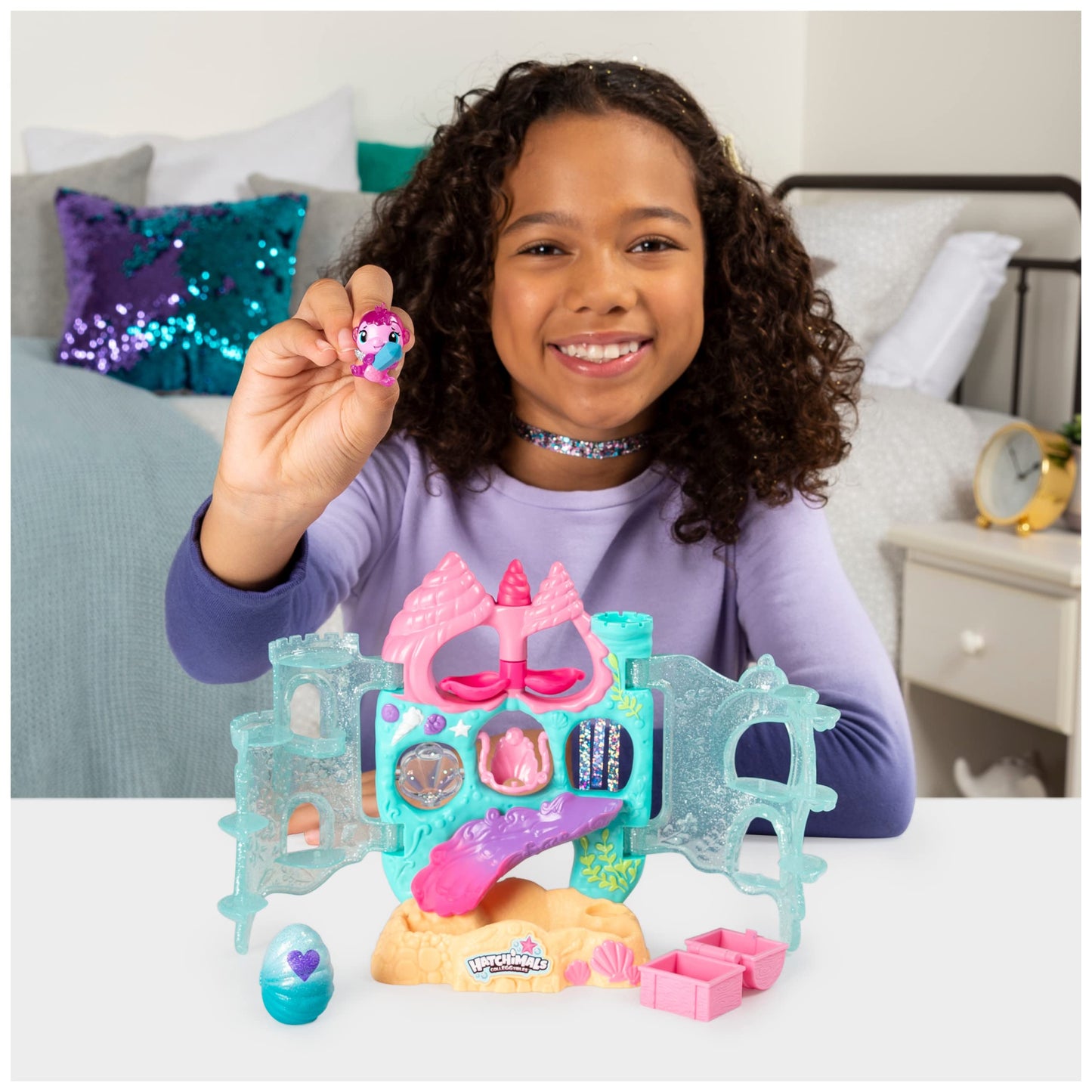Hatchimals Coral Castle Playset with Exclusive Mermal | CollEGGtibles, 5+